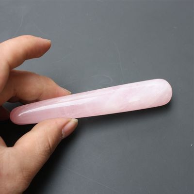 качество  Acupuncture Pink Crystal Massage Stick Quartz Beauty Body Relaxation Фабрика